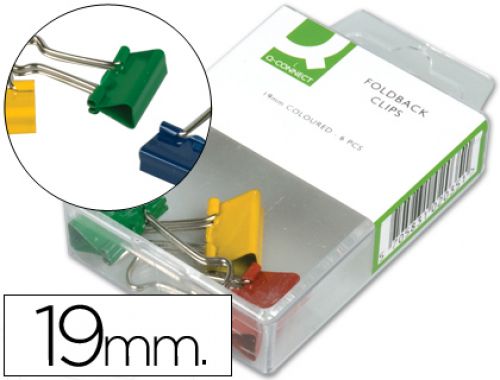 Mola metalica q-connect reversivel 19 mm caixa de 6 unidades , Q-connect , 28733 , 5705831020351